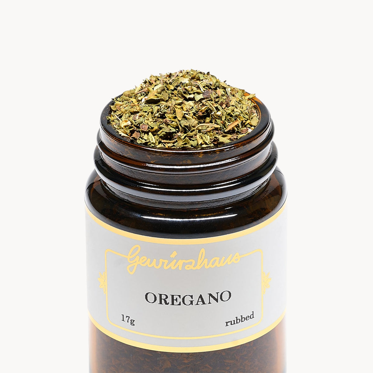 Gewürzhaus - Oregano (Rubbed) ME Jar Open