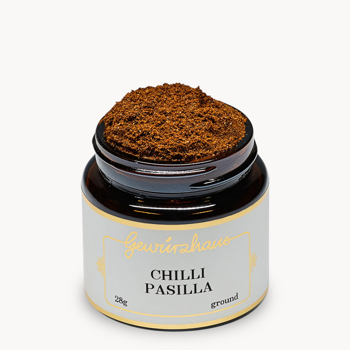 Gewürzhaus - Chilli Pasilla (Ground) SM Jar Open