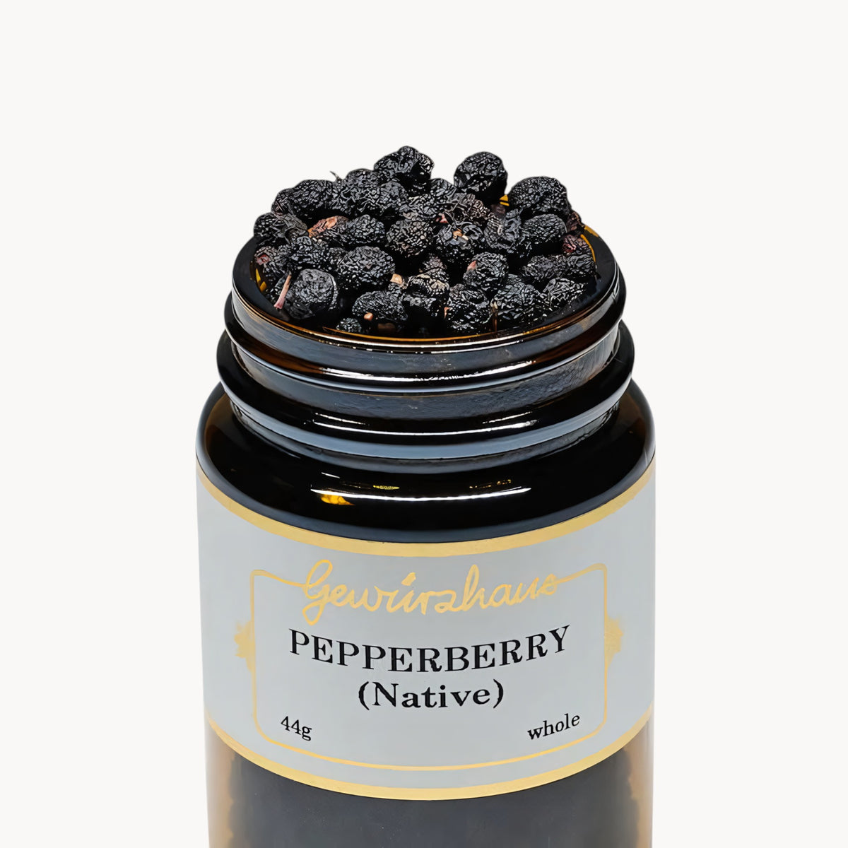 Gewürzhaus - Pepperberry (Native/Whole) ME Jar Open