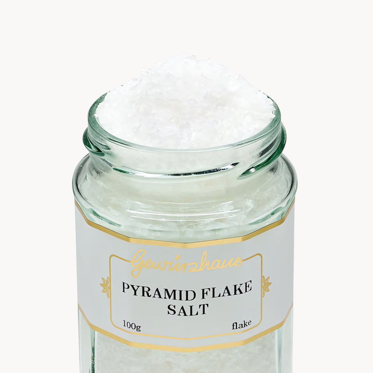 Gewürzhaus - Pyramid Flake Salt LG Jar Open