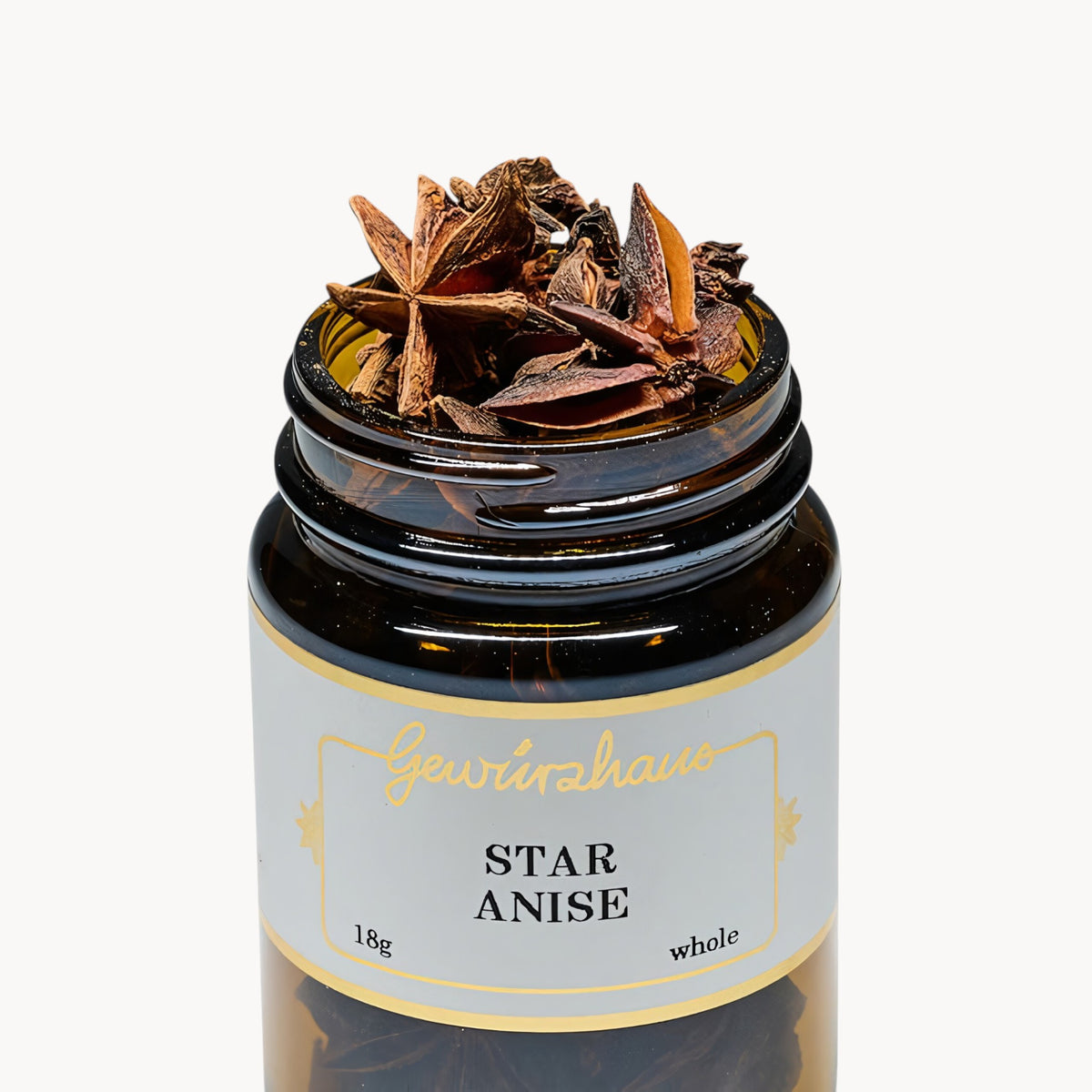 Gewürzhaus - Star Anise (Whole) ME Jar Open