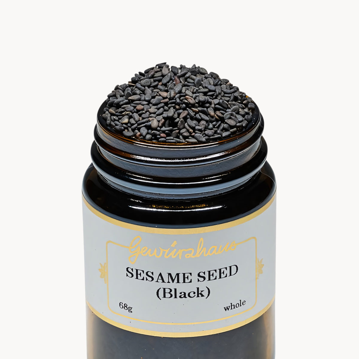 Gewürzhaus - Sesame Seed (Black/Whole) ME Jar Open