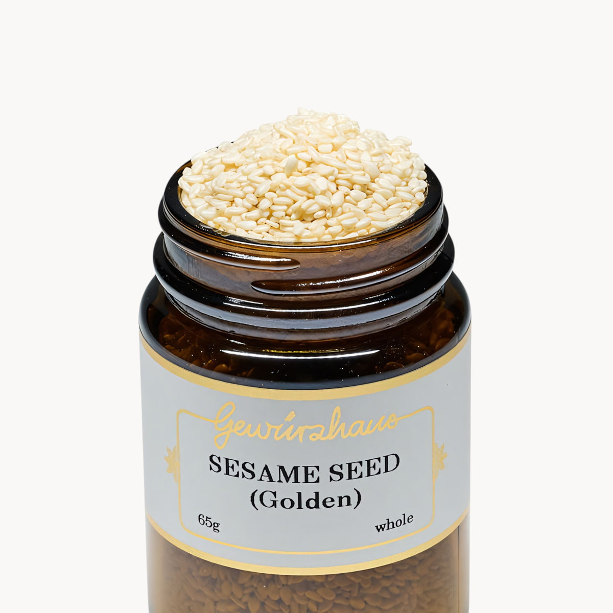 Gewürzhaus - Sesame Seed (Golden/Whole) ME Jar Open