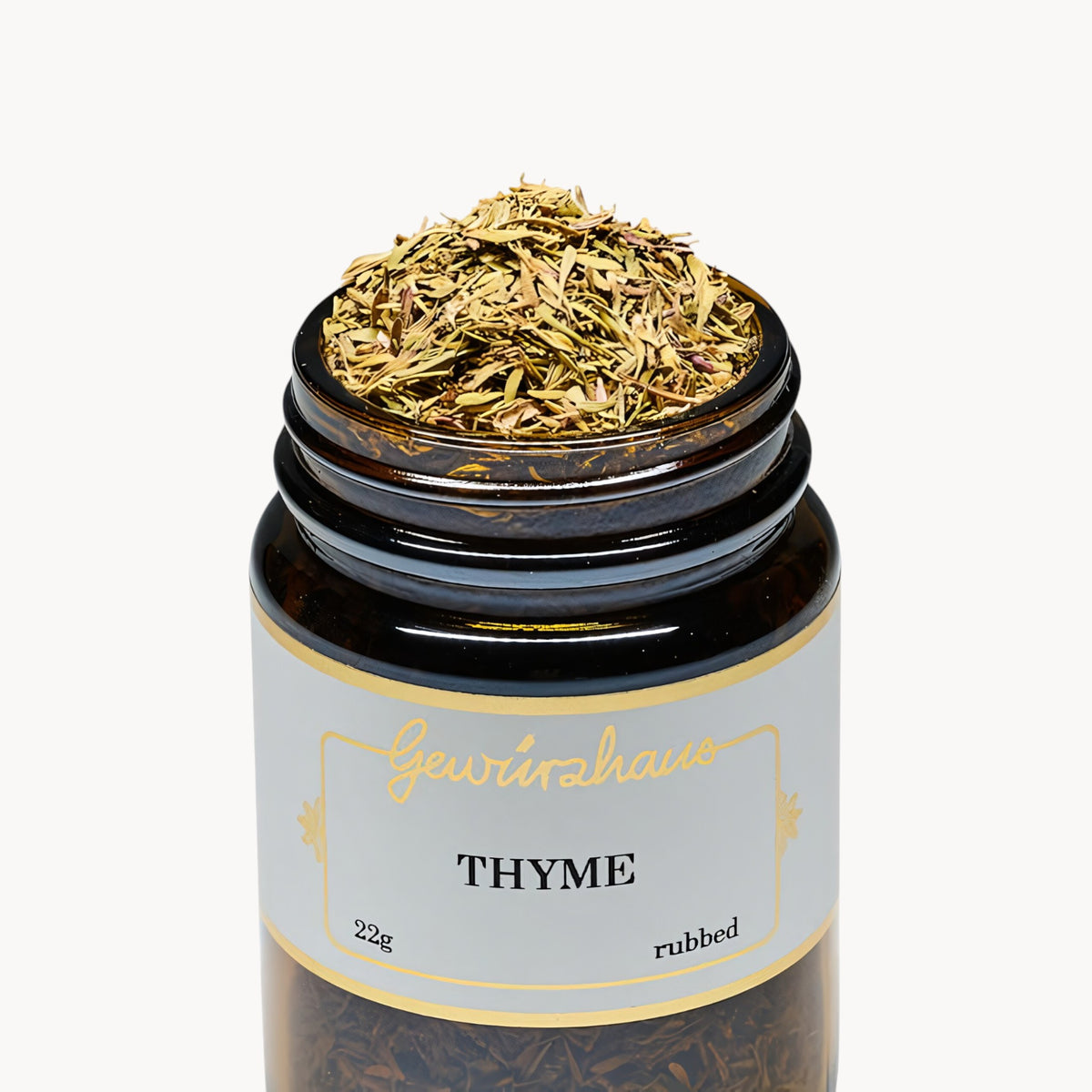 Gewürzhaus - Thyme (Rubbed) ME Jar Open
