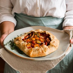 Smoked salt tomato galette