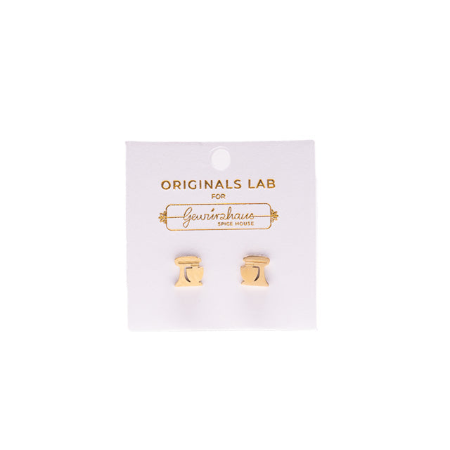 Stand Mixer Stud Earring 18K Gold Plated