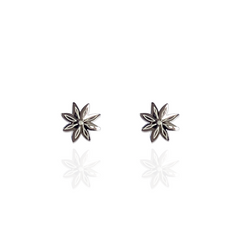 Star Anise Stud Earring 18K Silver Plated