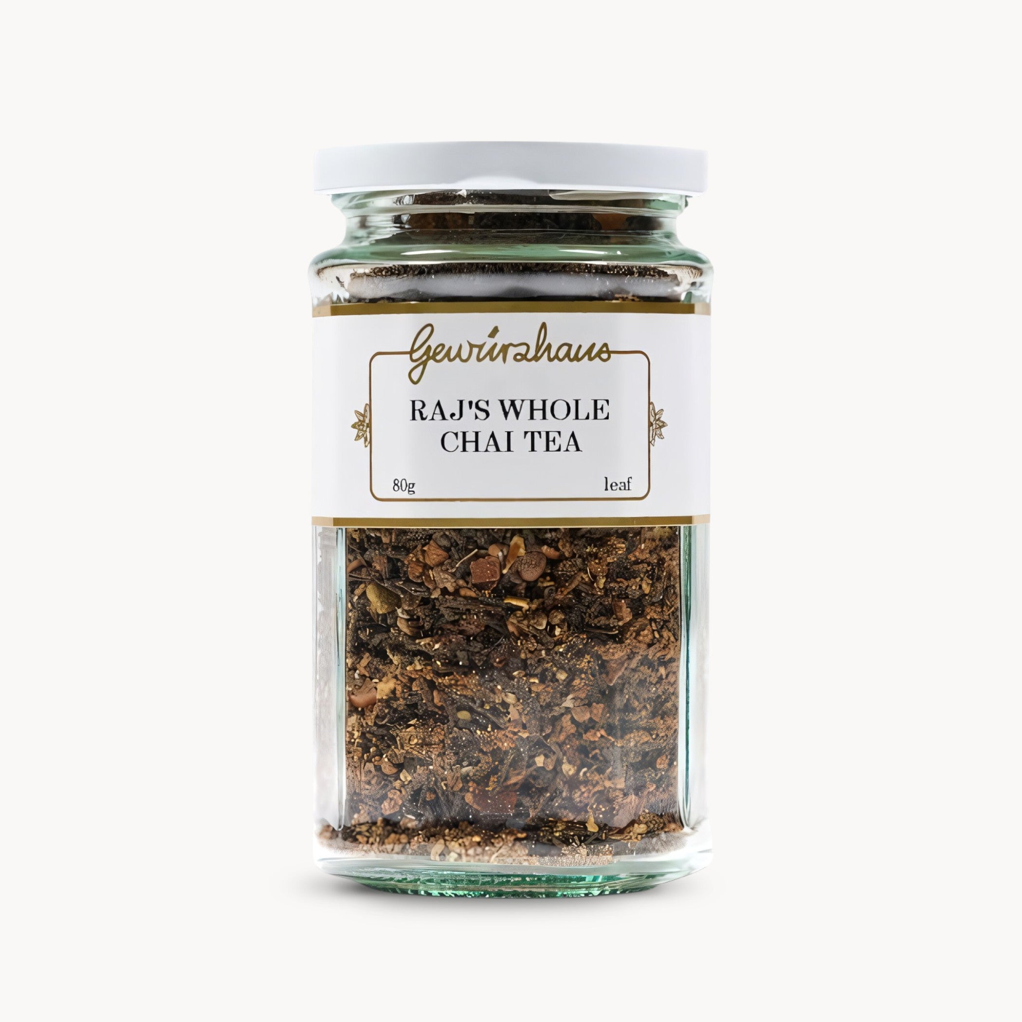 Gewürzhaus - Rajs Whole Chai Tea LG Jar Closed