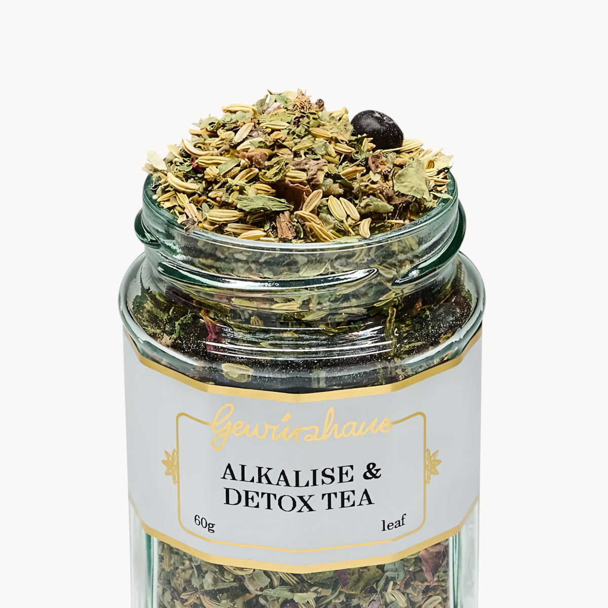 Gewürzhaus - Alkalise & Detox Tea LG Jar Open