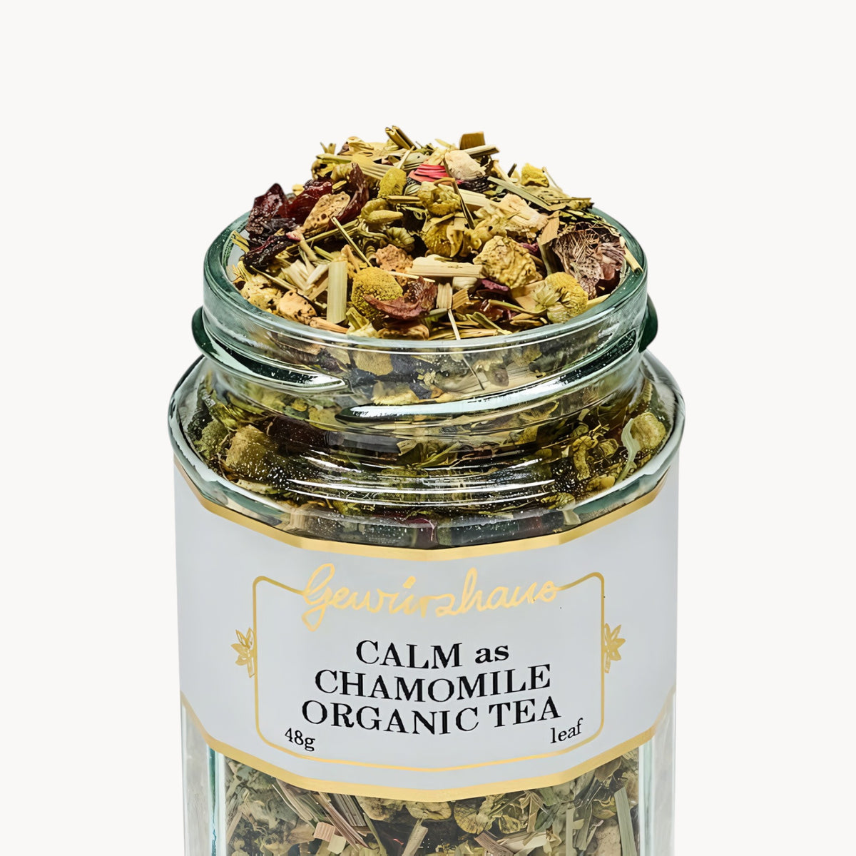 Gewürzhaus - Calm As Chamomile Organic Tea LG Jar Open
