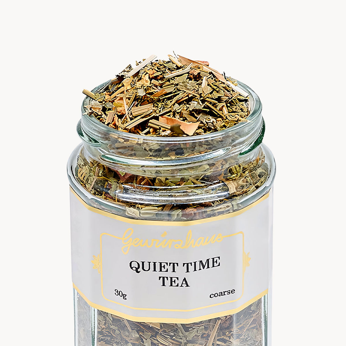 Gewürzhaus - Quiet Time Tea LG Jar Open