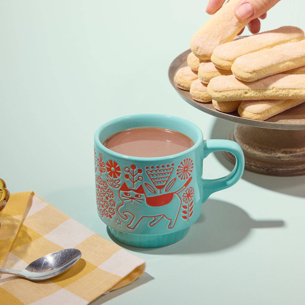 Gewürzhaus - Blossom Cat Mug 350mL Lifestyle