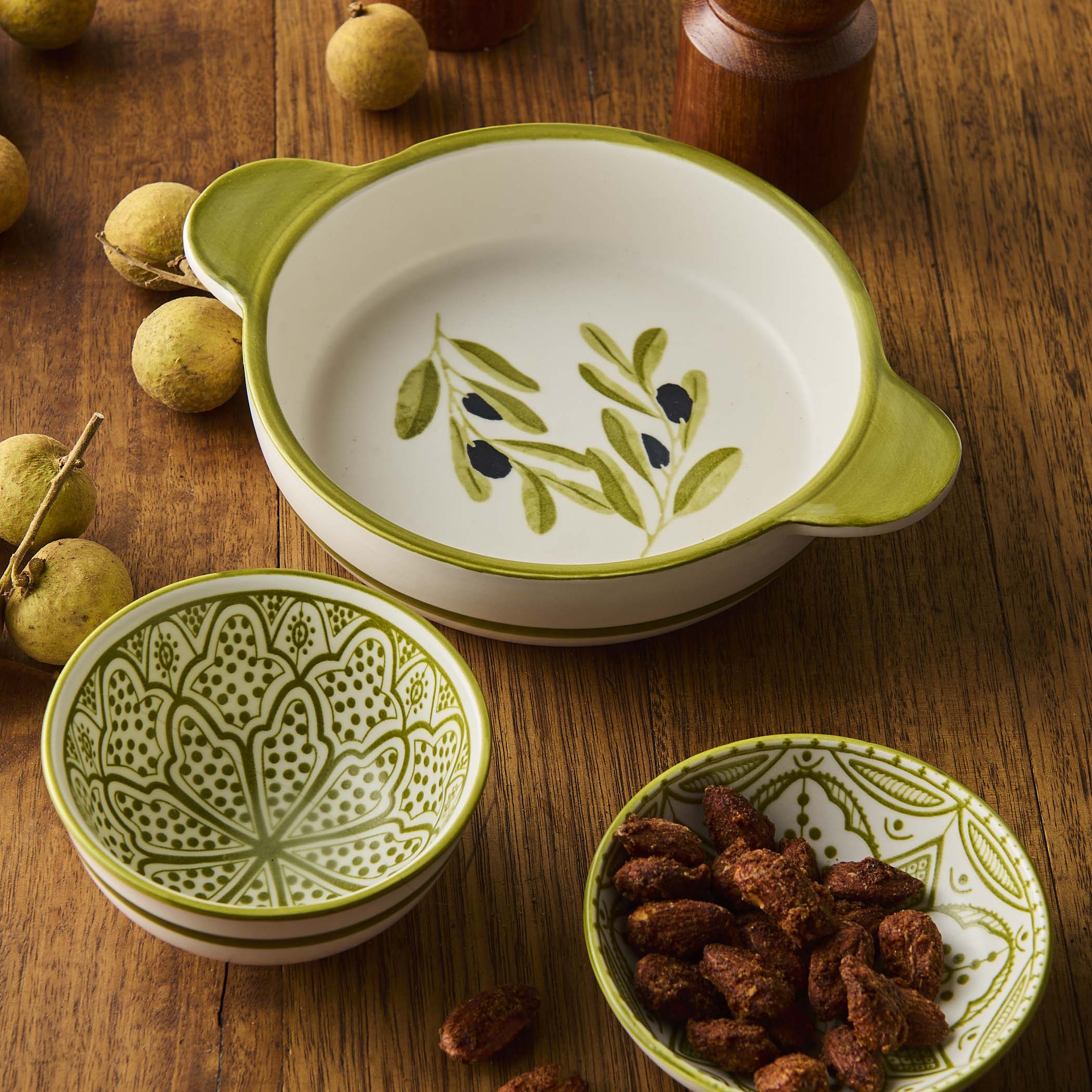 Gewürzhaus - Tapas Ceramic Dish w Handles Olives