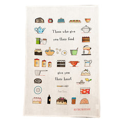 Baking From The Heart Tea Towel