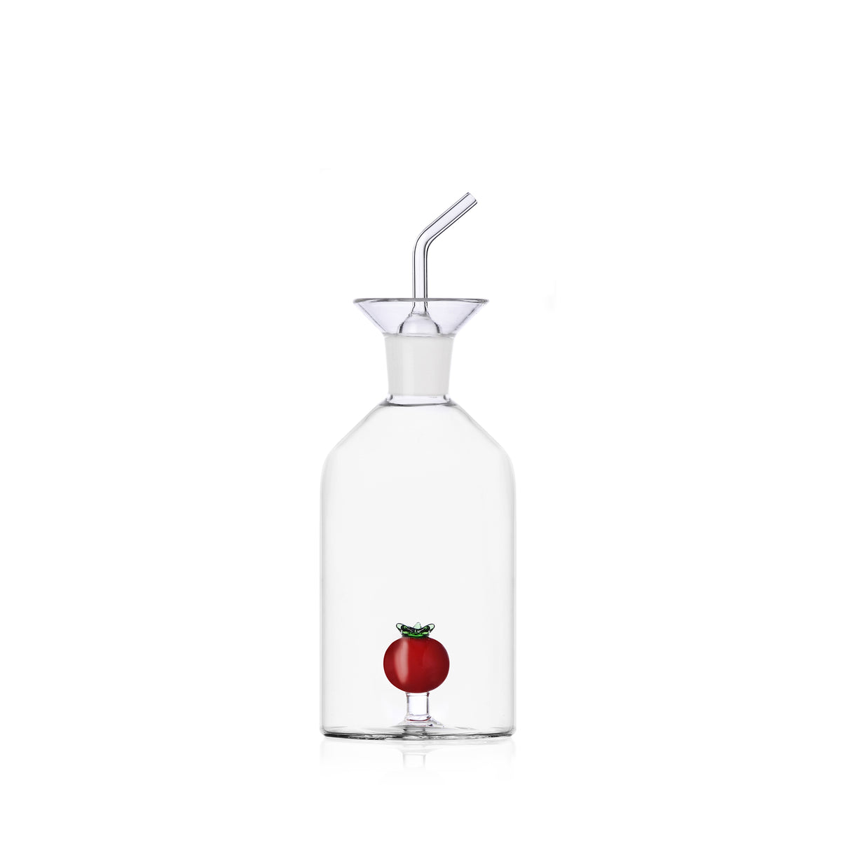 Oil and Vinegar Pourer with Tomato Inside