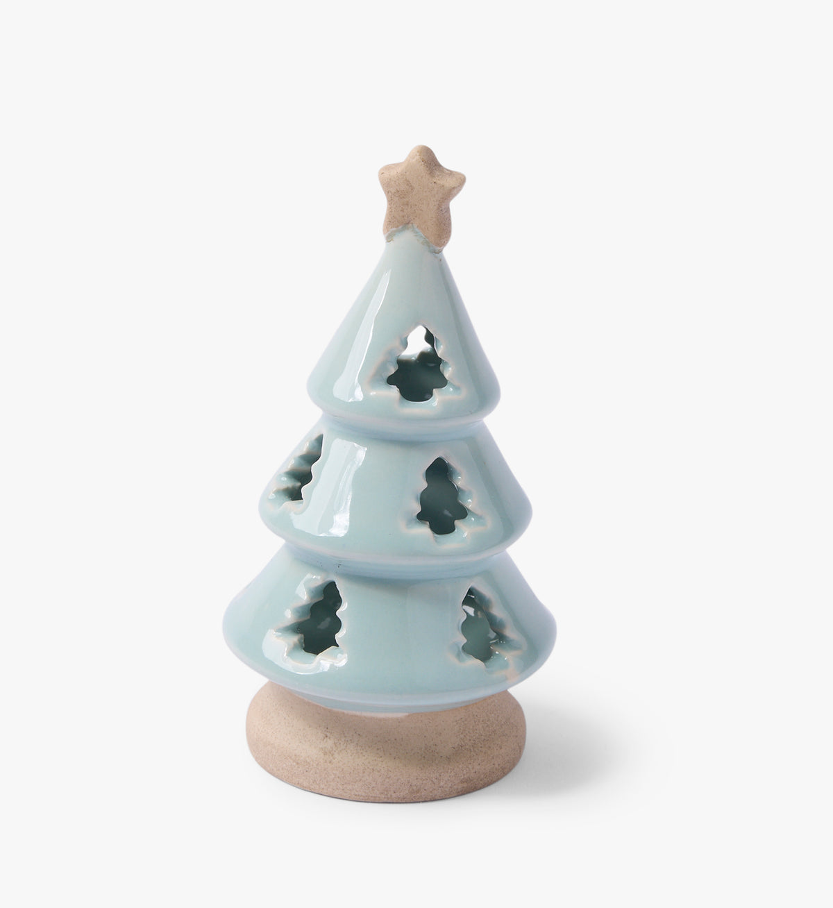 Gewürzhaus - Mini Ceramic Christmas Tree with LED Green