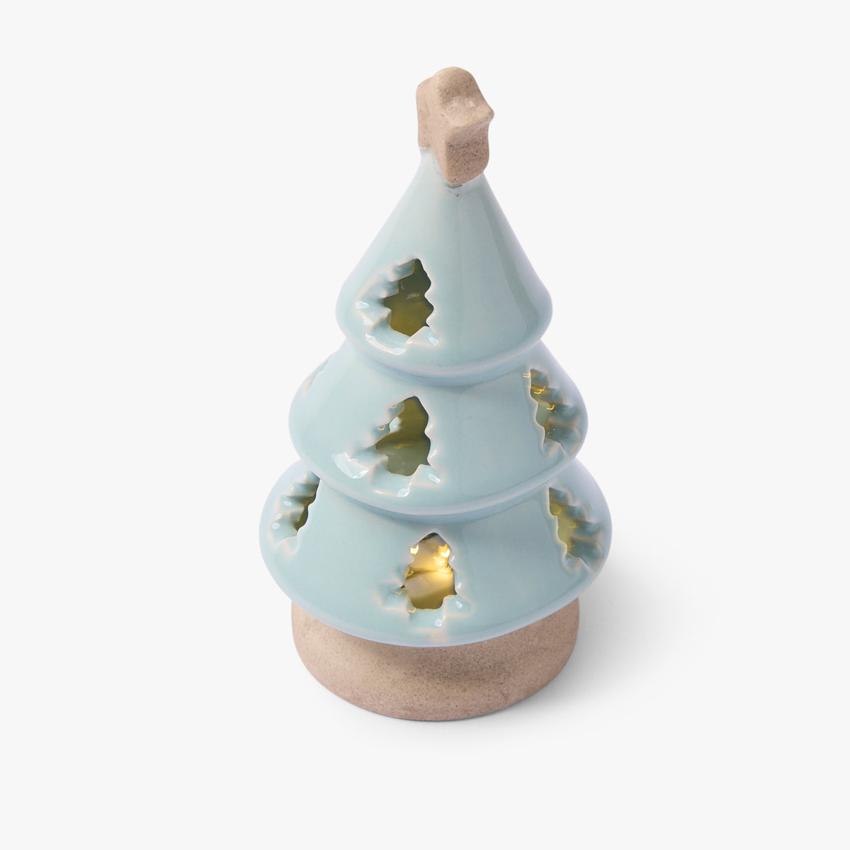 Gewürzhaus - Mini Ceramic Christmas Tree with LED Green