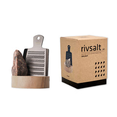 Gewürzhaus - Rivsalt Grater with Walnut Stand & Kala Namak Black Salt