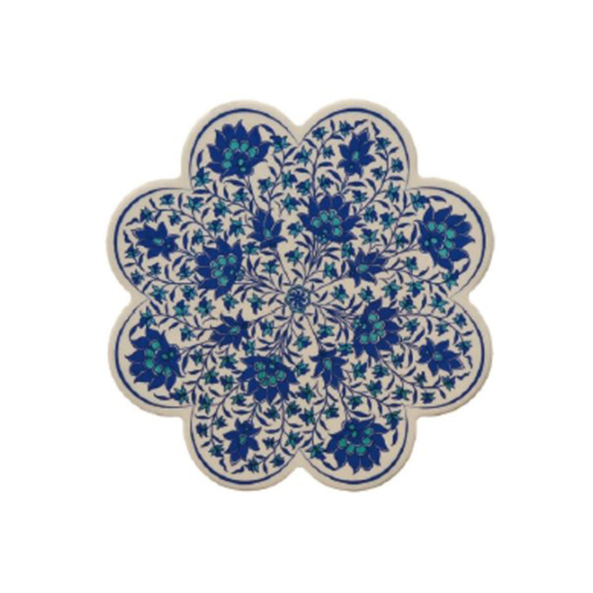 White & Blue Turkish Trivet