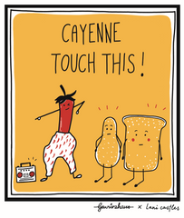 Cayenne Touch This Dishcloth