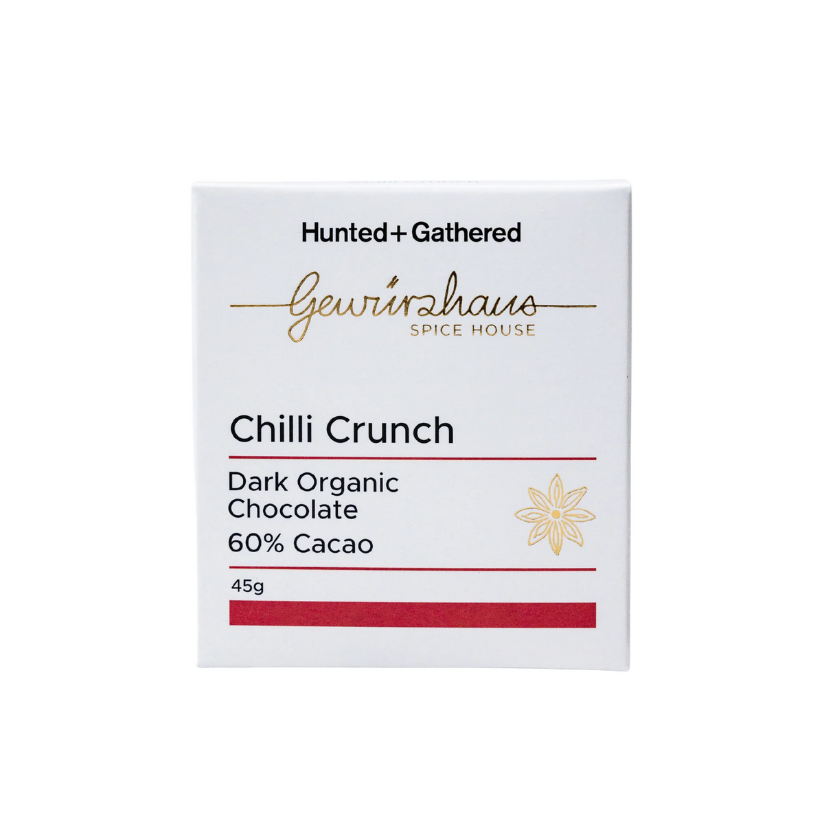 Chilli Crunch 60% Dark Organic Chocolate 45g