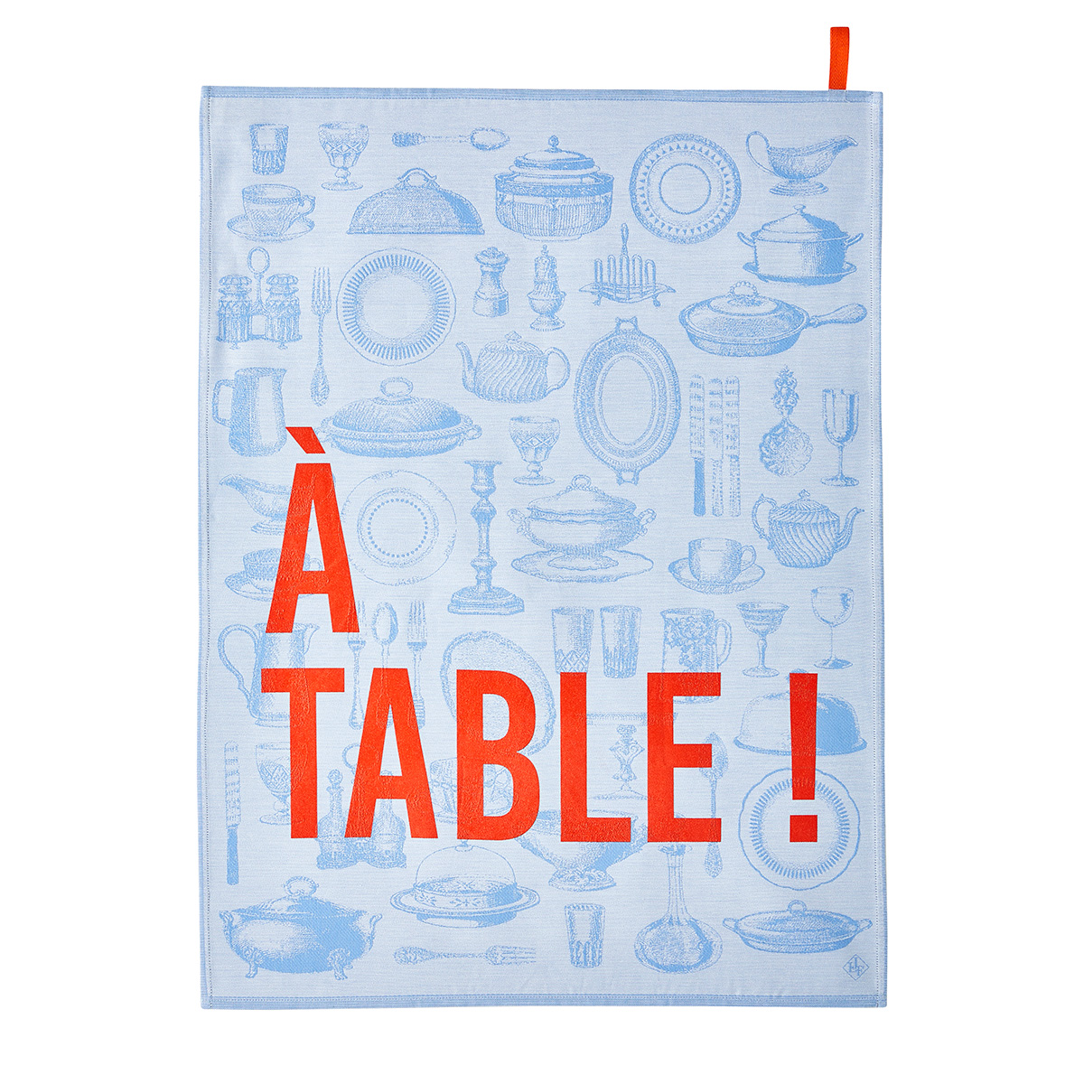A Table Tea Towel Blue