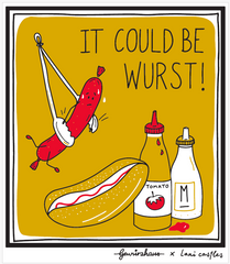 It Could Be Wurst Dishcloth