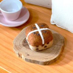 Needle Felt Hot Cross Bun