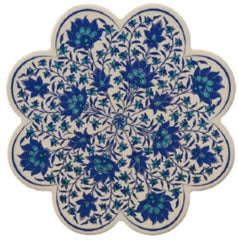 White & Blue Turkish Trivet