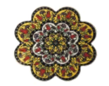 Yellow, White & Red Turkish Trivet