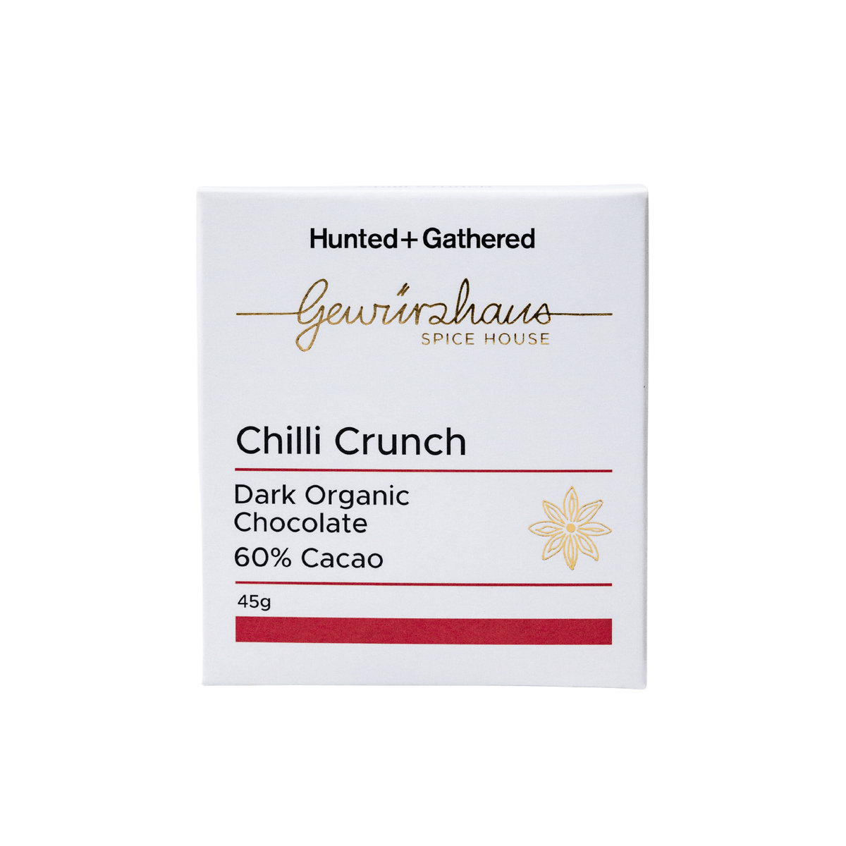 Chilli Crunch 70% Dark Organic Chocolate 45g - Gewürzhaus