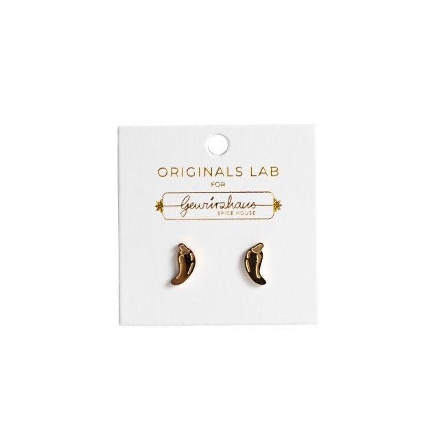 Chilli Stud Earring 18K Gold Plated - Gewürzhaus