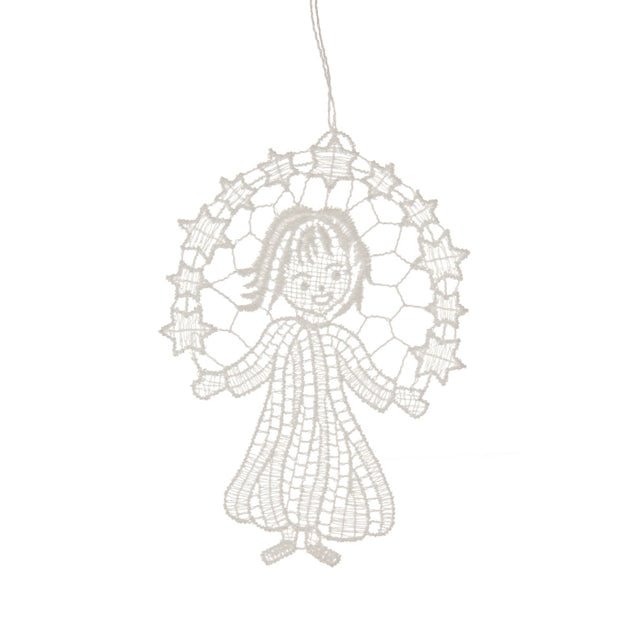 Hanging Tree Ornament, Lace Star Girl - Gewürzhaus