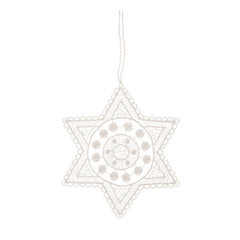 Hanging Ornament, Lace, Star