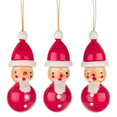 Hanging Tree Ornament, Red Santa (3 Pack) - Gewürzhaus