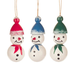 Hanging Tree Ornament, Snowman (3 Pack) - Gewürzhaus