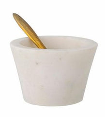 Marble Condiment Bowl White - Gewürzhaus