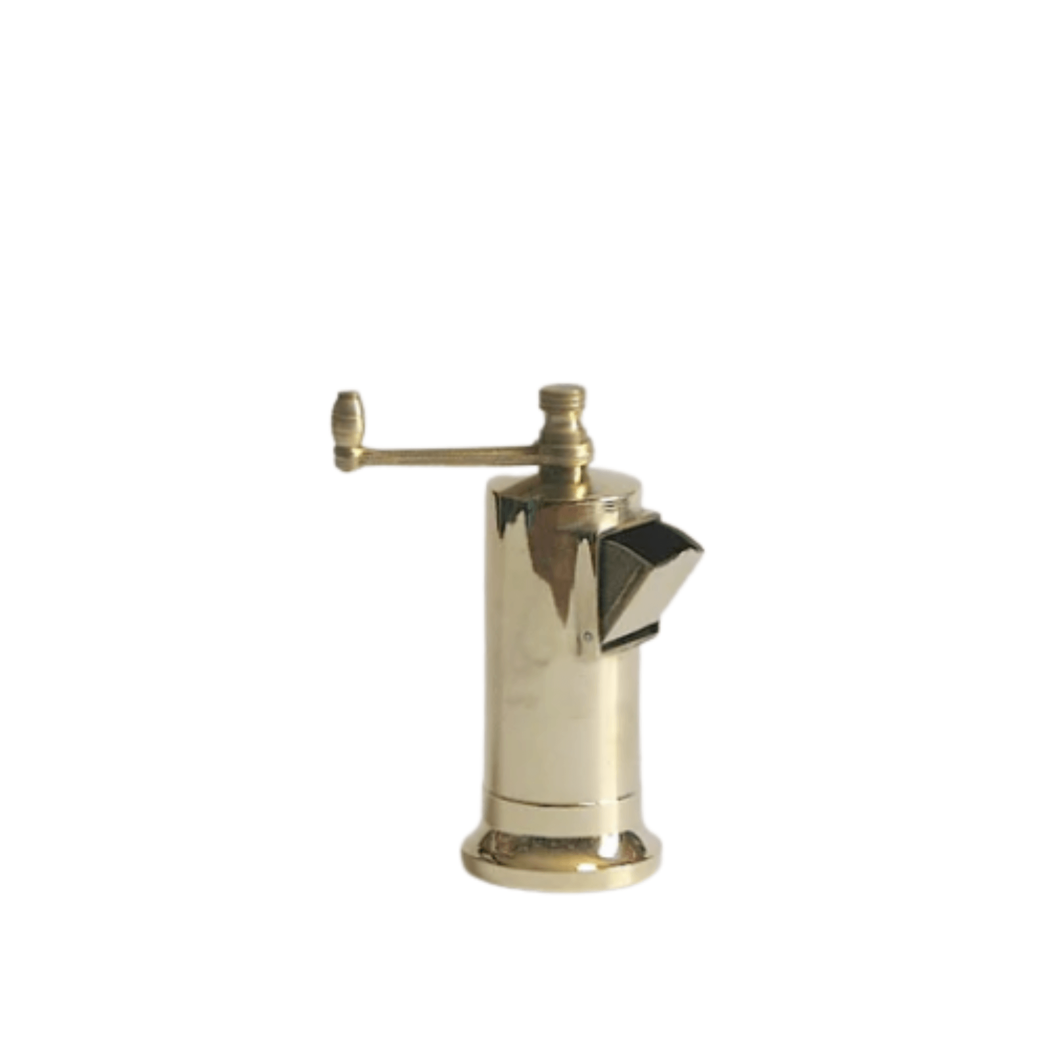 Modern Brass Front Loading Pepper Mill 13cm - Gewürzhaus