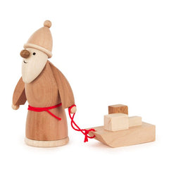 Santa with Sleigh Natural - Gewürzhaus