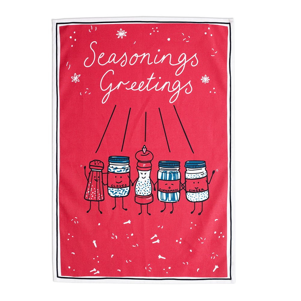 Seasonings Greetings Tea Towel - Gewürzhaus